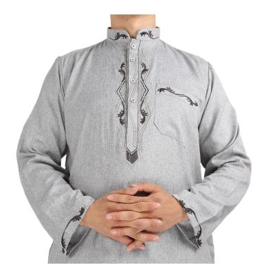 China 2022 Wholesale Muslim Al daffah thobe jubba thobe breathable saudi men for sale