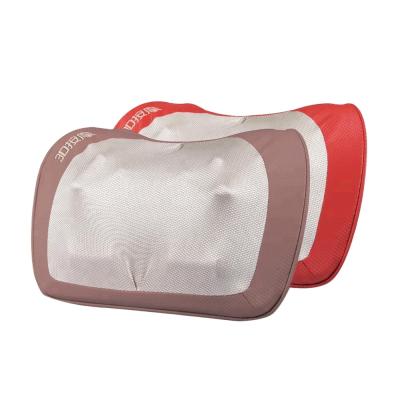 China New Design 3d Comfortable Body PU And Mesh Material Kneading Neck Massage Pillow for sale