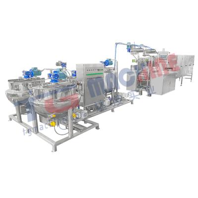 China food & Beverage factory hard candy molds line full automatic hard candy double color deposting and machines for sale