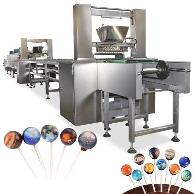 China Automatic Food Processing Machine PLC Control Lollipop Candy Hard Candy Paper Sticks Lollipop Machine and Production Line for sale