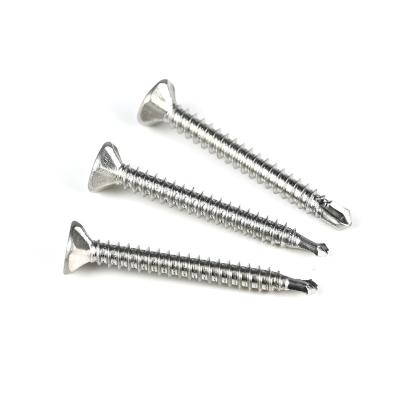 China #10 Flat Flat Head Phillips Drive DIN7504P Stainless Steel Self Drilling Screw High Quality Manufacturing Customized for sale