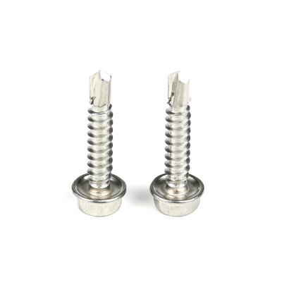 China HEX 3.9mm 4.8mm Hex Washer Head 316 Stainless Steel DIN7504K 20mm Teak Screws Manufacture High Quality for sale