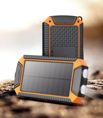 China Fast Charging Support Cigarette Lighter Waterproof 10000mAh Wireless Solar Charger for sale