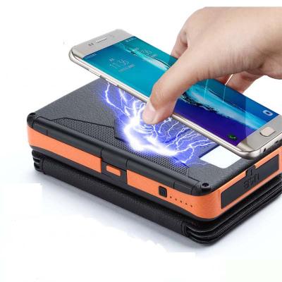 China High quality 20000mah waterproof wireless solar panel charging OEM solar power bank for mobile phone for sale