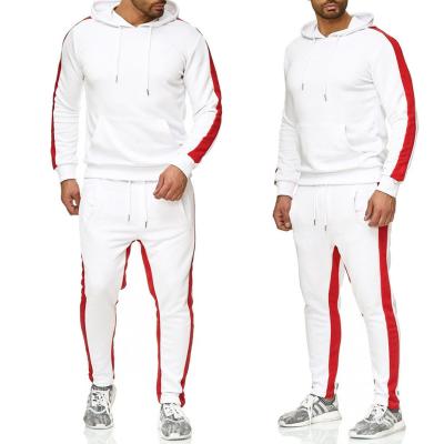 China Anti-UV custom made solid color logo men's sweatsuit sets wholesale jogging suits men's tracksuits for men for sale