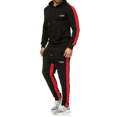 China Wholesale custom made Anti-UV solid color logo men's sweatsuit sets jogging suits men's tracksuits for men for sale