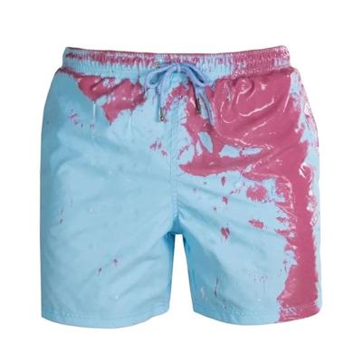 China Magic Swimsuit Beach Boardshorts Change Color Shorts Summer Mens Anti-wrinkle Color Changing Shorts Men Swim Trunks for sale