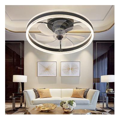 China Modern simple and modern ceiling fan led lights creative energy-saving three-color leaf fan lights for living room, bedroom and dining room 7 for sale