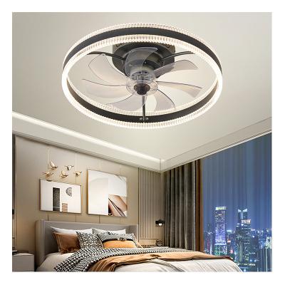 China Leaf material the latest modern wireless remote control ABS fan fan LED and ceiling light indoor lighting bedroom for sale