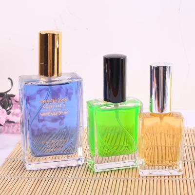 China Luxury Cosmetic Bottle Packaging Spray Perfume Bottle Clear Color 50ml Body Customized Industrial Hot Glass Beauty Cap for sale