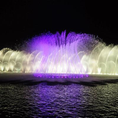 China Chinese Customized Water Musical Fountain Magic Versatile Nozzle Fountain Floating on Lake and River for sale