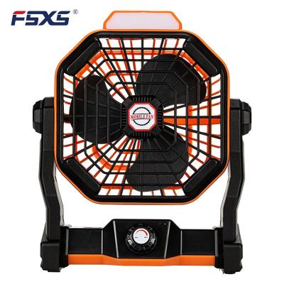 China Stepless Outdoor Adjustable Speed ​​Rose Outdoor Usb Rechargeable Portable Camping Light Fan for sale