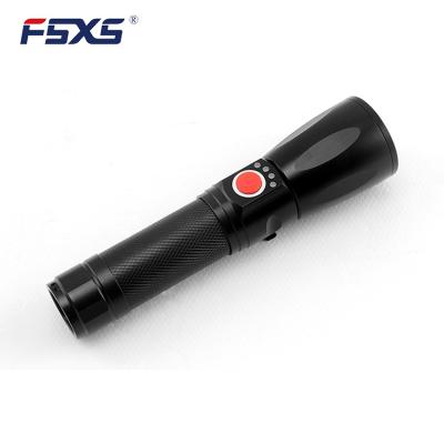 China Wholesale Zoomable Led Zoomable Led Flashlight Rechargeable Torch Flashlight High Lumen Camping Tactical Flashlight for sale