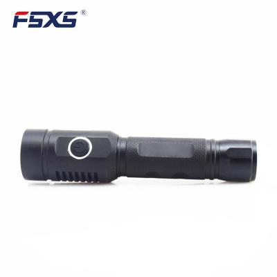 China Camping Led Tactical Flashlight Rechargeable Flashlight Hunting High Quality Zoomable Flashlight for sale