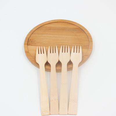 China 100% Family Travel Compostable Biodegradable Wholesale Eco Friendly Disposable Bamboo Cutlery Fork for sale