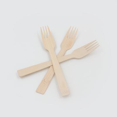 China Custom Natural Disposable Wooden Bamboo Spoon Knife Fork Family Cutlery Wooden Fork for sale