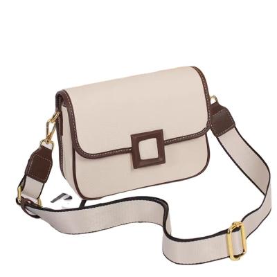 China 2022 Fashion New Color Simple High-grade Small Contrast Messenger Square Bag for sale