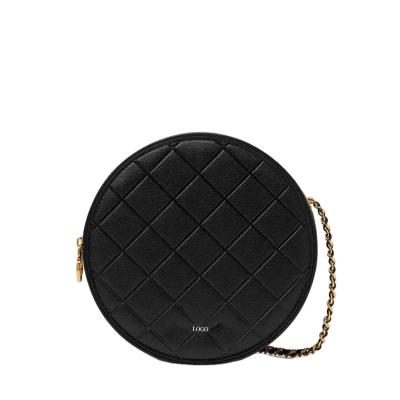 China Fashion Leisure Lingge Chain Messenger Round Cake Bag\Comfortable Women\Durable for sale