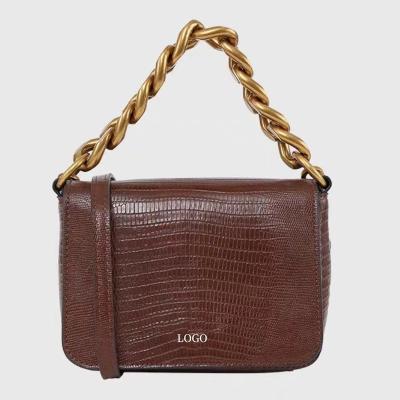 China Fashion Women's Texture Chain Small Square Bag Cross Bag for sale