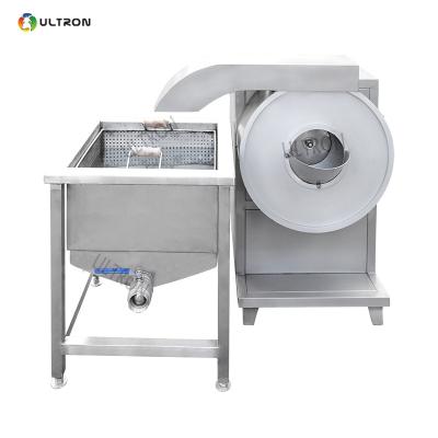 China High Efficiency Easy Operate Ultron Manual Industrial Electric Cassava Crispy Carrot Slicer Fry Cut Sweet Potato Chips Cutter Machin For Sale for sale