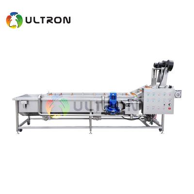 China Ultron Fruit Washing Machine Large Scale Adverse Effect Free Material Potatoes Washing And Drying And Packing Machine Vortex Bubble Cleaning Machine for sale