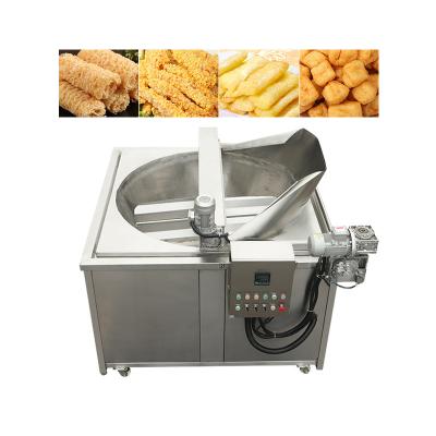 China Affordable Frying Equipment Automatic Discharge Banana Ultron Industrial Spiral Potato Electric Fryer Slice Frying Machine for sale