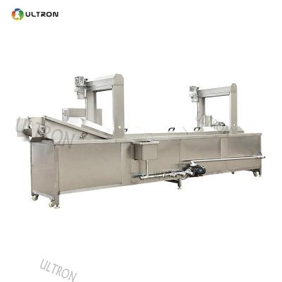 중국 food & Beverage Plant Continuous Gas Type Chicken Broasted Meat Deep Fryer Machine For Sale 판매용