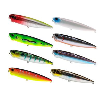 China ABS Plastic Sharkman Topwater Fishing Lure Wobbler 5.6g 14.5g Rattle Pop Pencil Floating Lure for sale