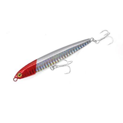 China 2021 ABS Salt Bait Pencil Hot Lure Outdoor Fishing Freshwater Casting Artificial Pencil Lure Sinking Fishing Lure for sale