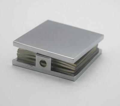 China Zinc Alloy Zinc Alloy Glass Flange For Bathroom Door for sale