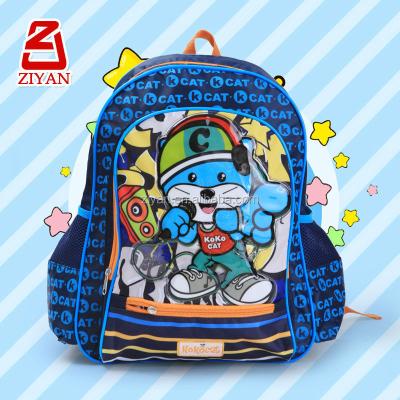 China Strong Loading Recycle School Bags For Cool Cat Cute Cartoon Character To Boys BTS Cool Polyester Backpack School Bags Backpack For Back To School for sale