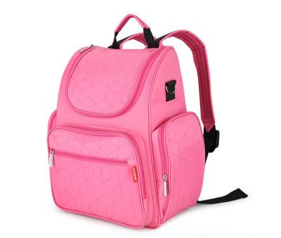 China Wholesale Fashion Daily Used Maternity Diaper Backpack Quilted Ngil Bag Nylon Duffel Bag Diaper Bags With Changing Pad for sale