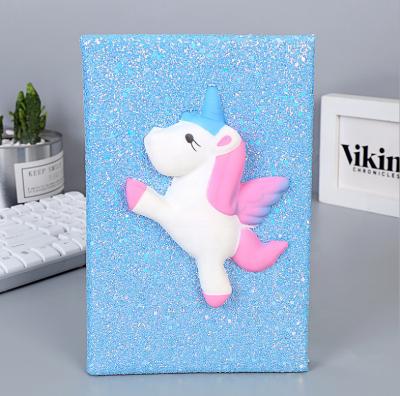 China 2021 Custom Printed China Glitter Notebook Unicorn Donuts for sale