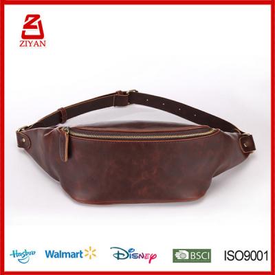 China Wholesale Europe Kids Custom Leather Men's Pussy Pack Belt Waist Bag for sale