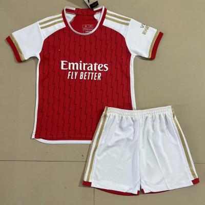 China 2023 Wholesale Custom Kids Soccer Jerseys Boys Breathable Sportswear Sets Breathable Football Quick Dry Uniforms for sale