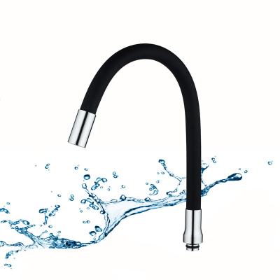 China Good Quality Modern Colorful Silica Gel Kitchen Faucet Black Flexible Hose For Kitchen Faucet for sale