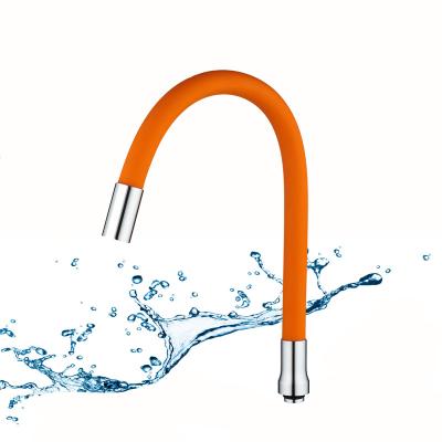 China Good Quality Modern Colorful Flexible Silica Gel Kitchen Faucet Hose for sale