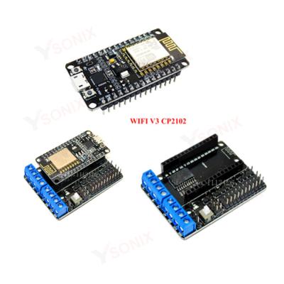 China Node MCU Development Kit V3 CP2102 NodeMCU+Motor Shield Wifi Esp8266 Esp-12e Diy Rc Toy Remote Control Lua IoT Smart Car for sale