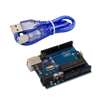 China Placa do desenvolvimento de Arduino UNO R3 MEGA328P ATMEGA16U2 com cabo de USB à venda