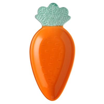 China Wholesale Disposable Creative Cute Dish Bowl Disposable Cute Porcelain Steak Salad Tableware Carrot Shape Cartoon Cartoon Child Dishes And Dishes for sale