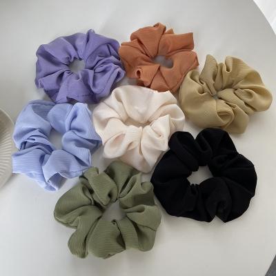 China Other Hot Selling Price Solid Color Hair Cloth Hair Ties Single Soft Ponytail Holder Hair Rope Hair Accessories For Women for sale