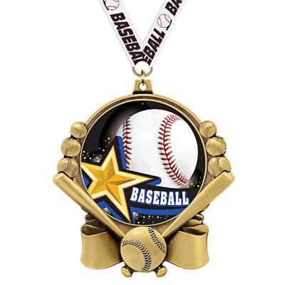 China Europe Personalized Large Metal Honor Team Baseball Race Custom Casting Medal for sale