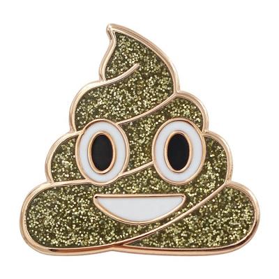 China Wholesale Custom OEM Logo Hard With Backing Push Monday Glitter Enamel Pin Manufactur From Europe for sale