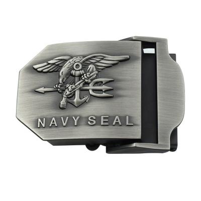 China Nickel Free OEM Double Letter Engraved Custom Personalized Belt Buckles For Men for sale