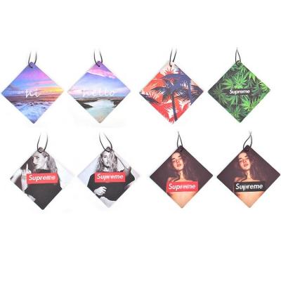 China Pringting Eco - Friendly Logo Best Promotional Gifts Empty Air Freshener Custom Hanging for sale