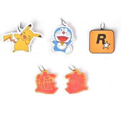 China Eco-friendly good quality cheap design car air freshener custom logo hanging for sale