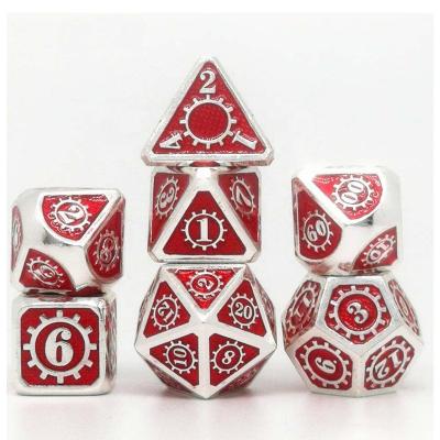 China Gaming Black Edge With Teal Scale Edge 7pcs Dragon Scale Sex Bulk Metal Custom Dies for sale