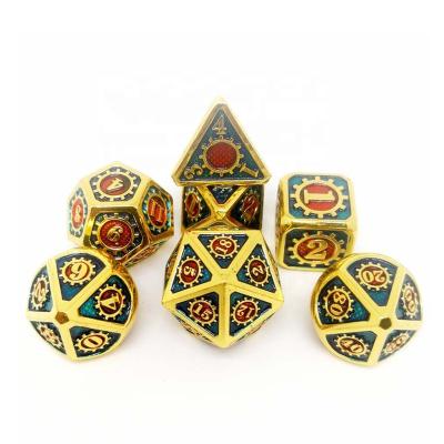 China Wholesale cheap polyhedral 8mm pearlized pearl dies metal dice game dice for sale