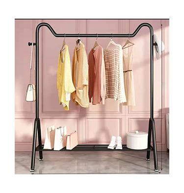 China Sustainable Hanger Drying Floor Folding Single Hanger Indoor Household Bedroom Pole Type Balcony Drying Hanger Lifti for sale