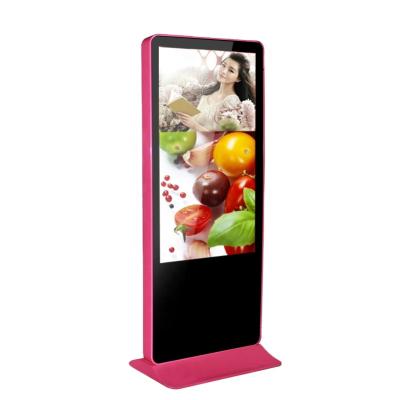 China 43 49 55 65 75 Inch Indoor Advertising Display Floor Stand Android Digital Signage Kiosk LCD Advertising Screens for sale